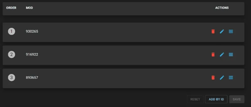 Change map order from edit dialog