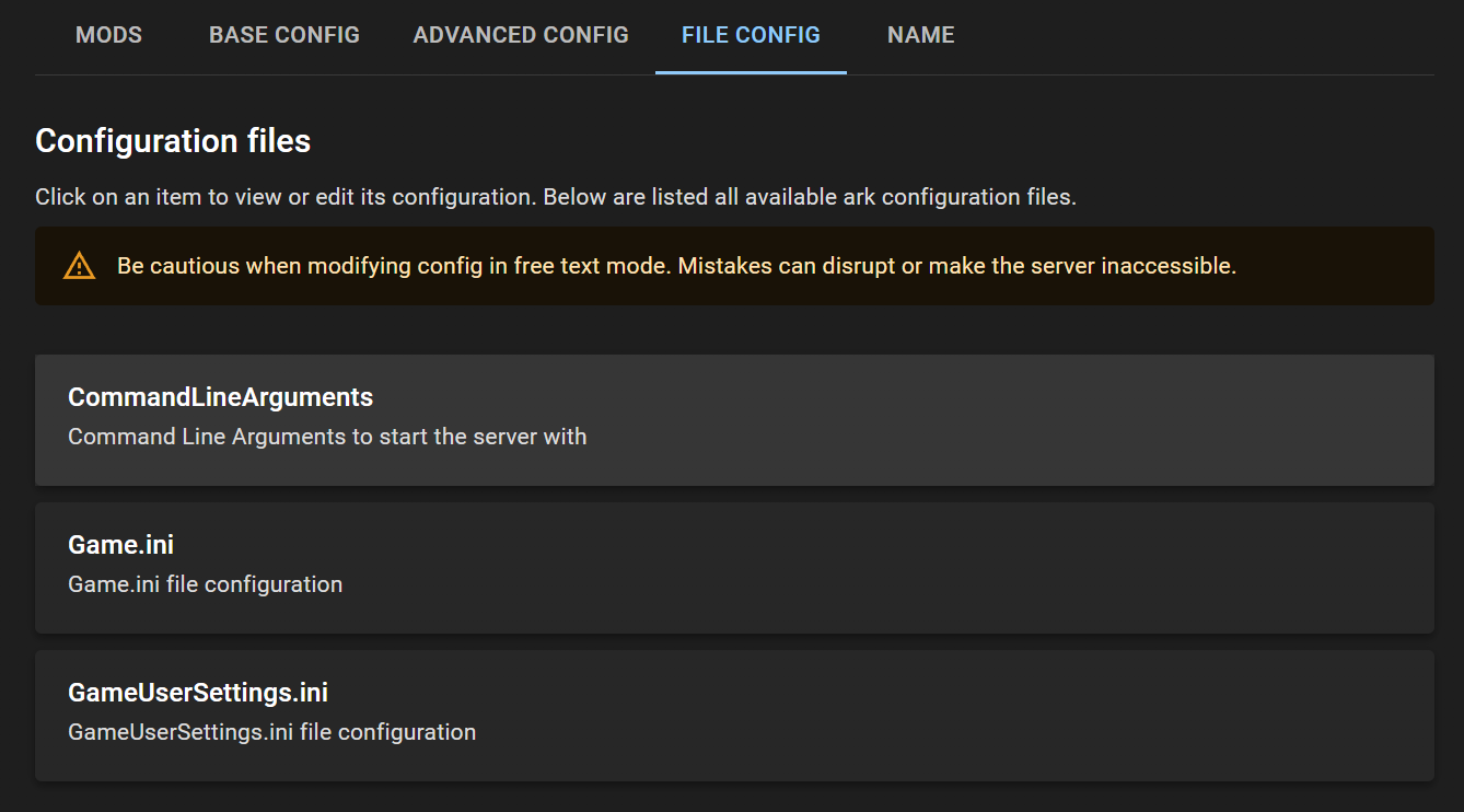 File Config